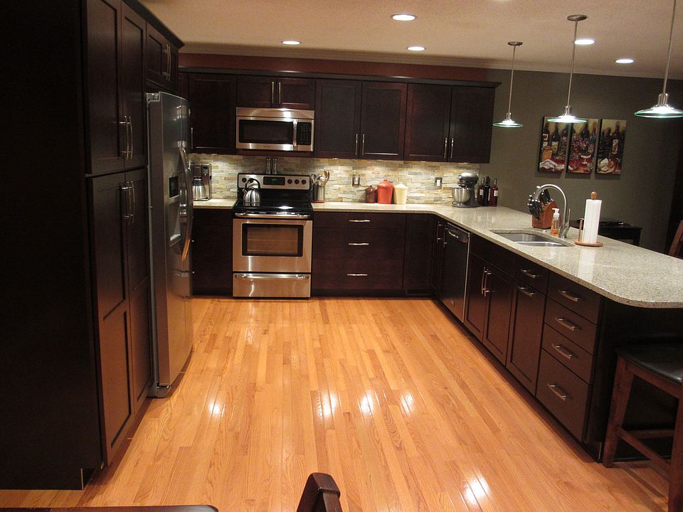 Kitchen from dining nook
