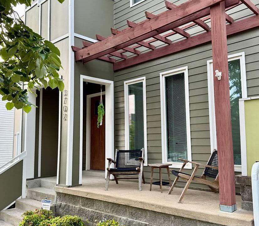front porch and front entrance