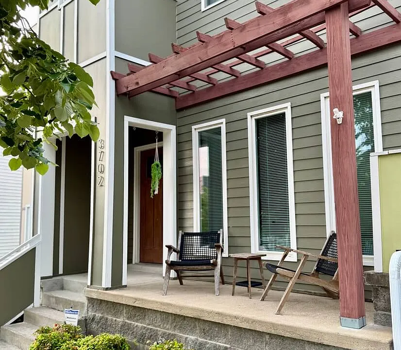 front porch and front entrance