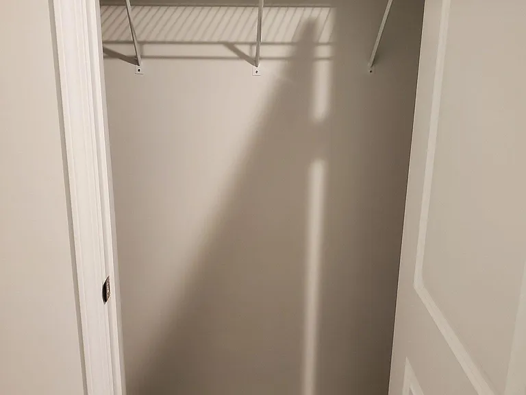 Coat closet in entryway