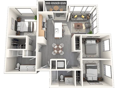 Floor plan Vive on the Park - Balboa