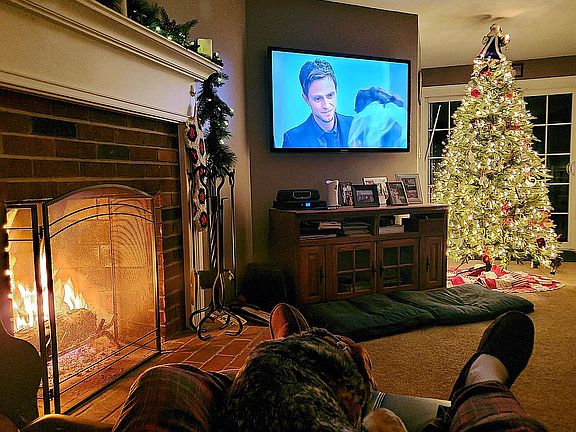 Comfy, classy Family Room