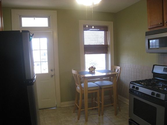 view looking to door at deck