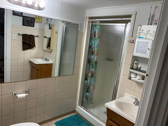Just added (not pictured) new sink, toilet and toiletries shelf.
