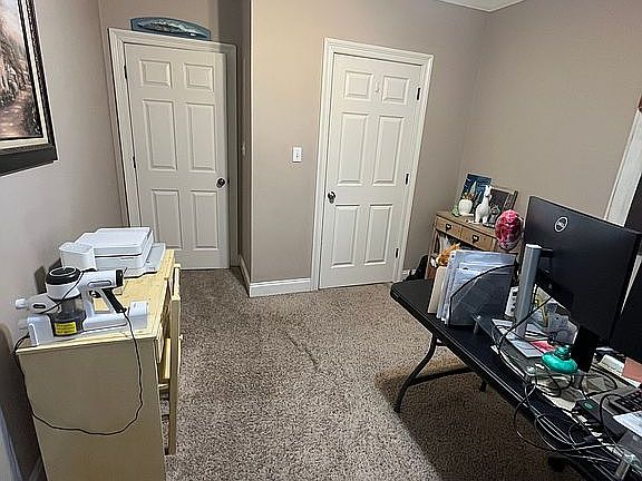 Bedroom used as a office