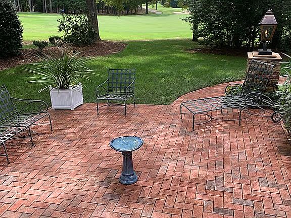 Patio golf course view