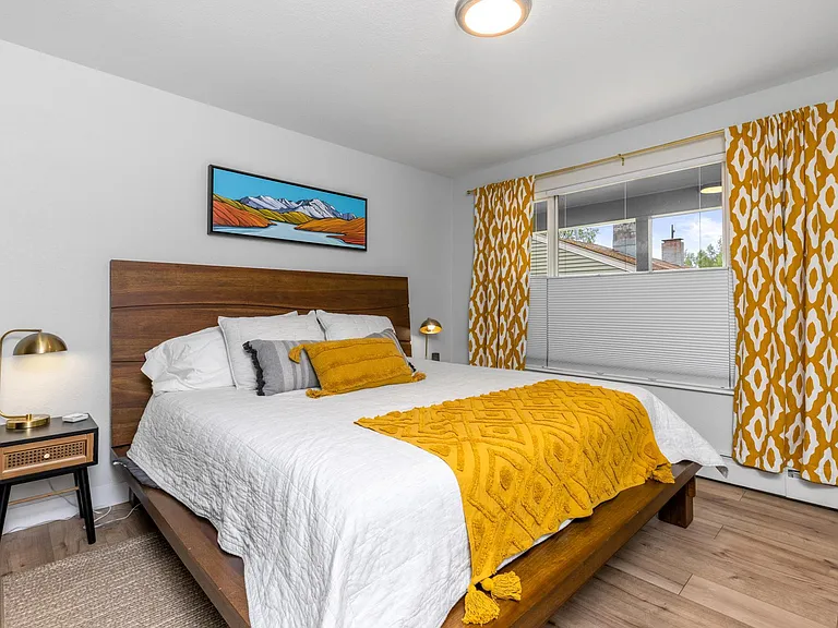 master bedroom with king bed