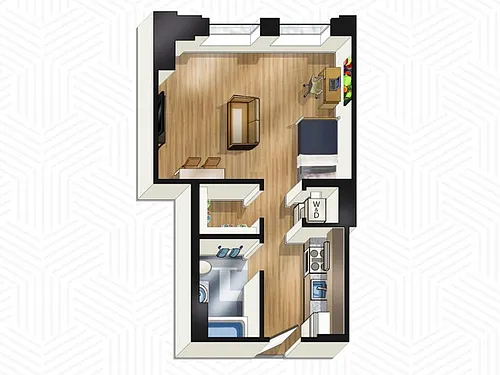 Floor plan Studio Floors 22-25
