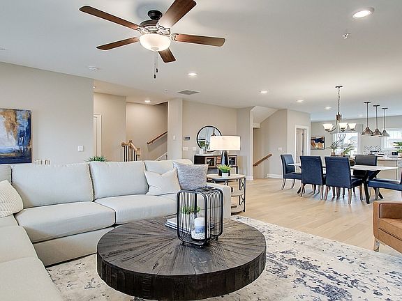 Leighton floorplan modeled at Ridgewalk Landing in Woodstock, GA.