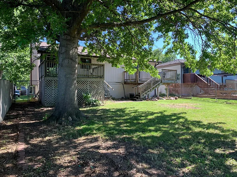 Two decks attached to the house. Shade yard.