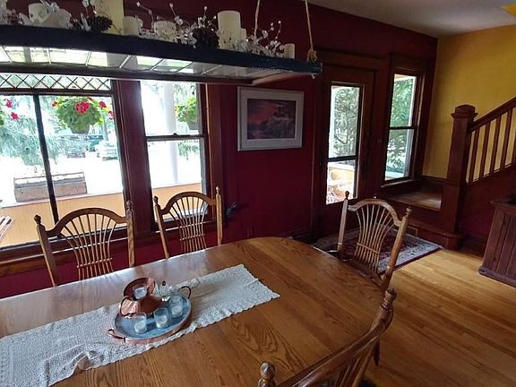 Living room, currently being used as a dining room