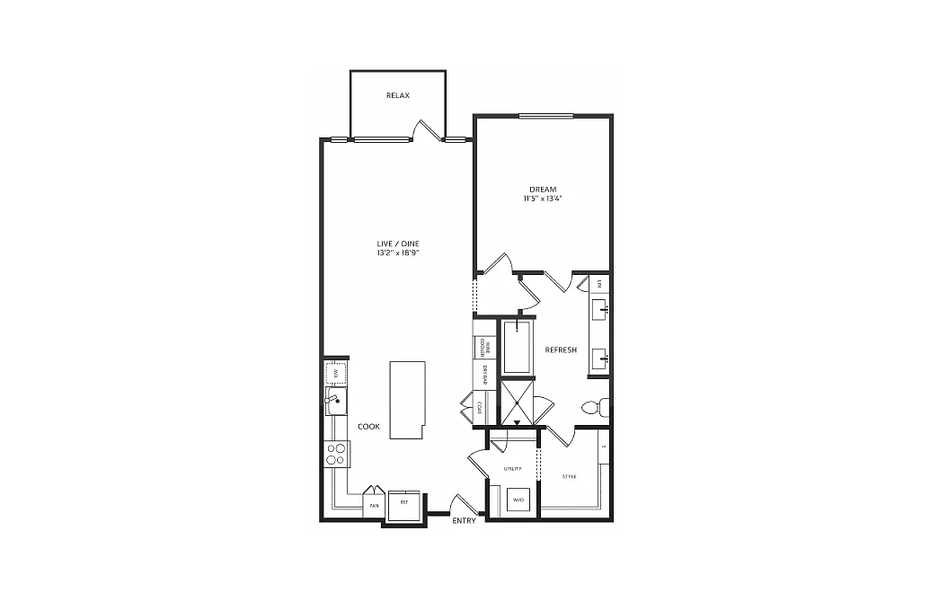 Floor plan 1BA