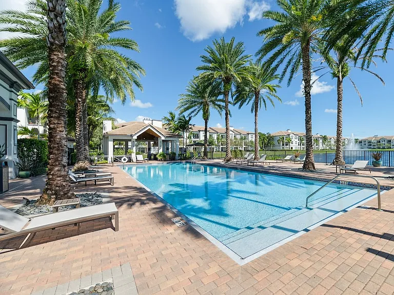 Heated swimming pool and sundeck