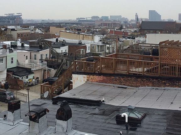 View from the roof top deck