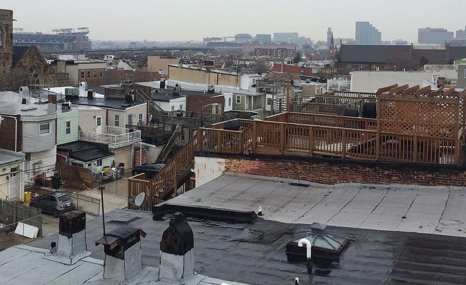 View from the roof top deck