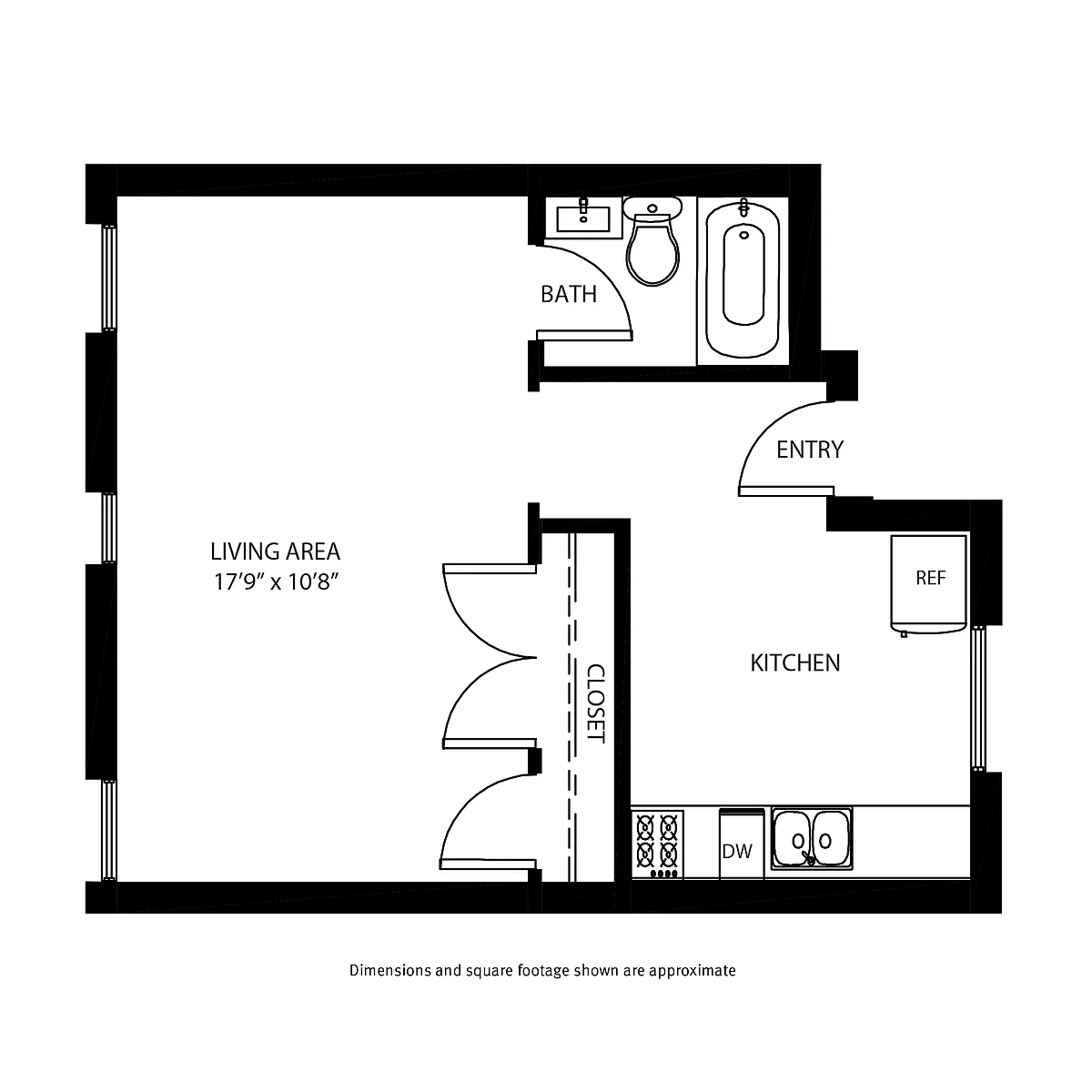 Floor plan Studio