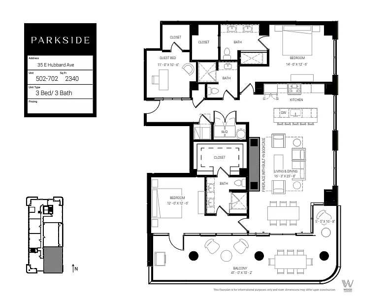 Floor plan 602