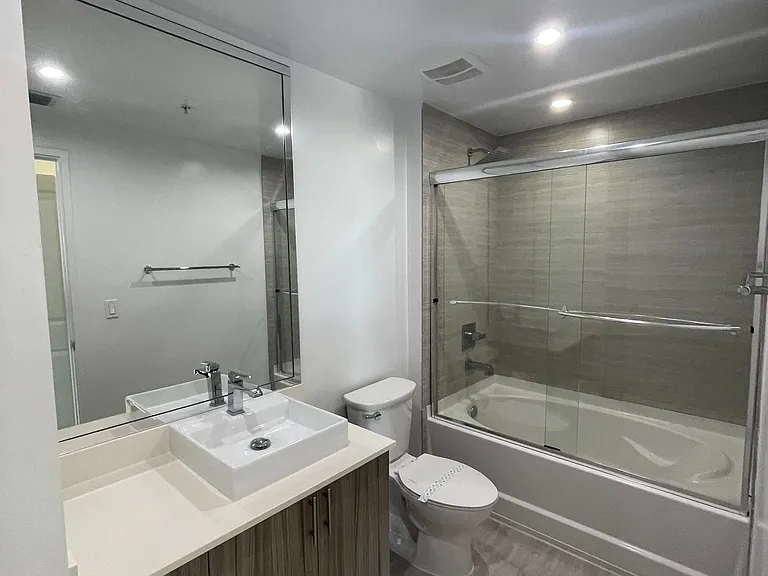 Large Tub with Glass Shower Enclosures