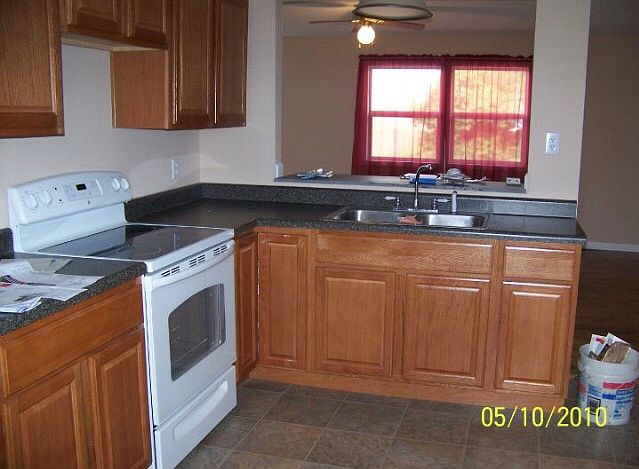 Open floor plan. Paint color