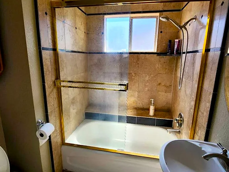 Downstairs hallway bathroom