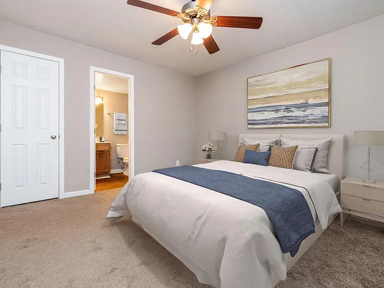 Classic 2x2 master bedroom