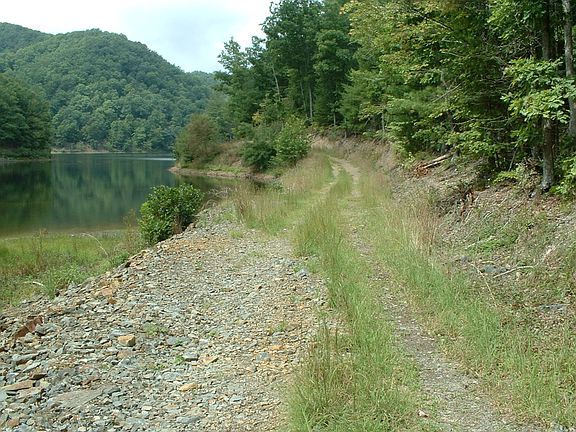Rd leading to the lake