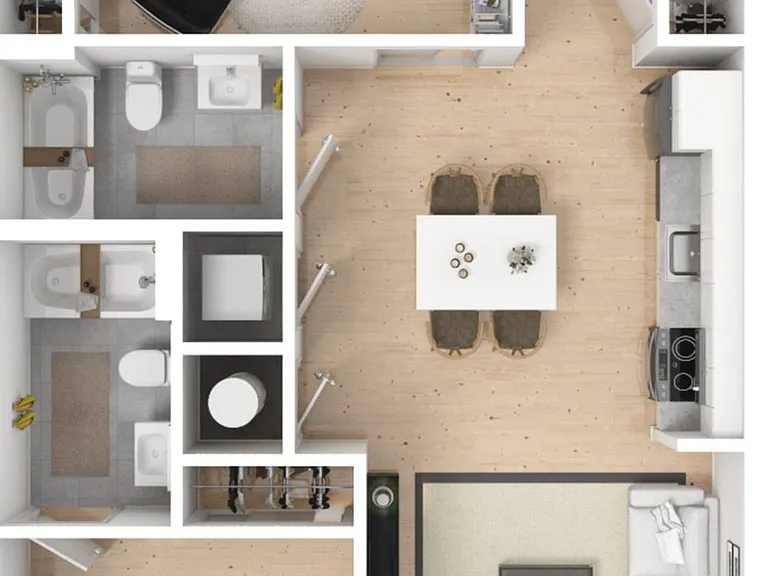 1 Bedroom-B 1 Bedroom-B