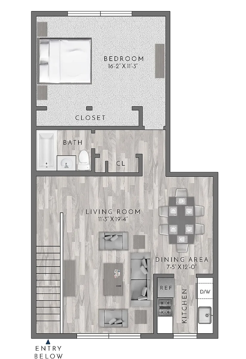 Floor plan A2 (Renovated)