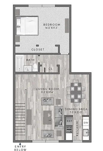 Floor plan A2 (Renovated)