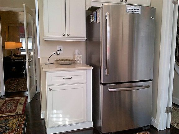 SS Fridge & pullout freezer