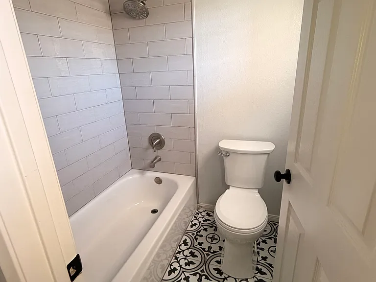 Upstairs guest bathroom.