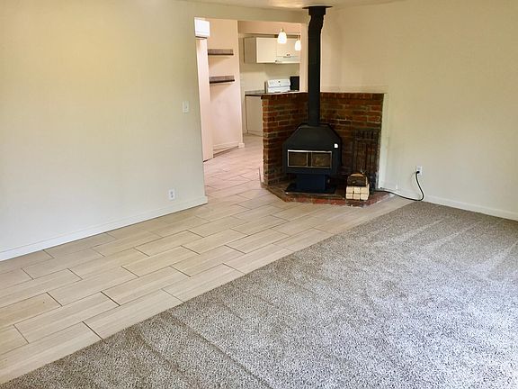 Wood burning stove/Dinning area/living room