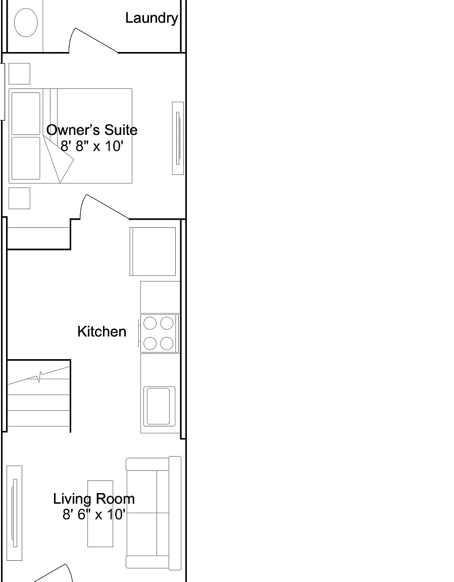 1 bed, 2.0 bath, 661 sqft, $970 — Photo 2