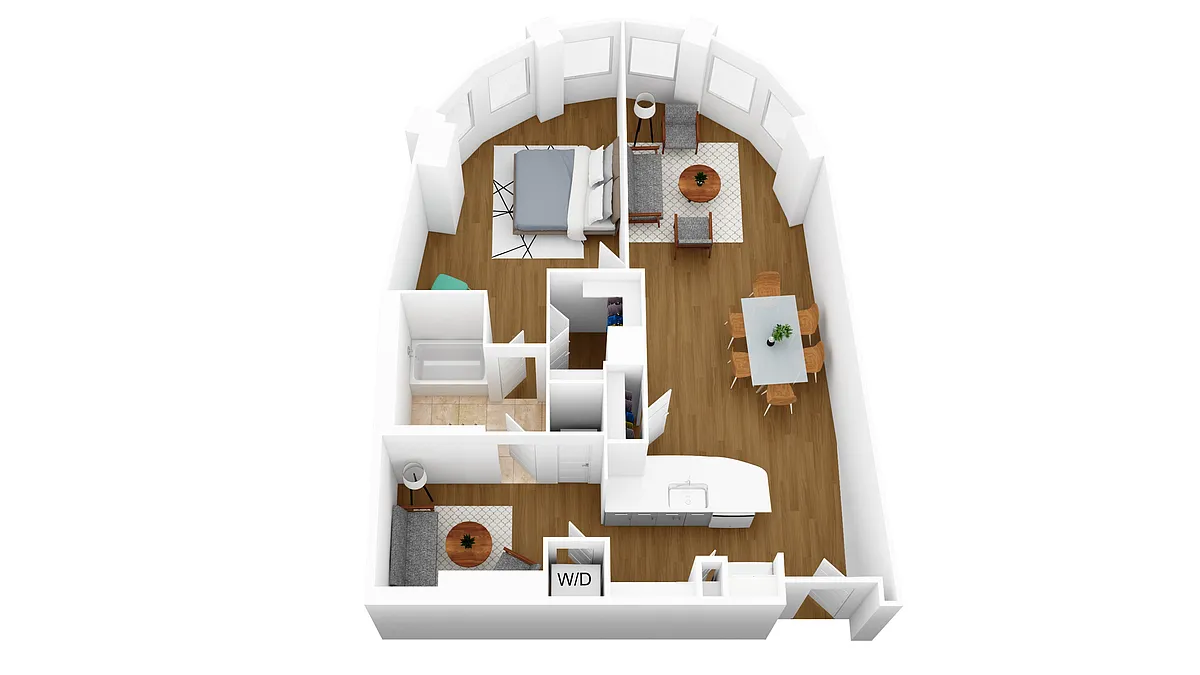 Floor plan A1G + Den