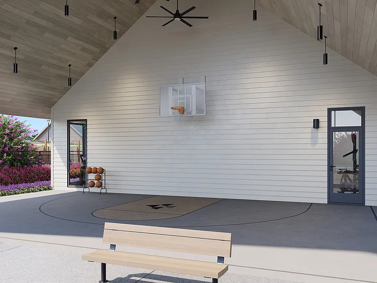 Oxenfree Rowlett basketball court.