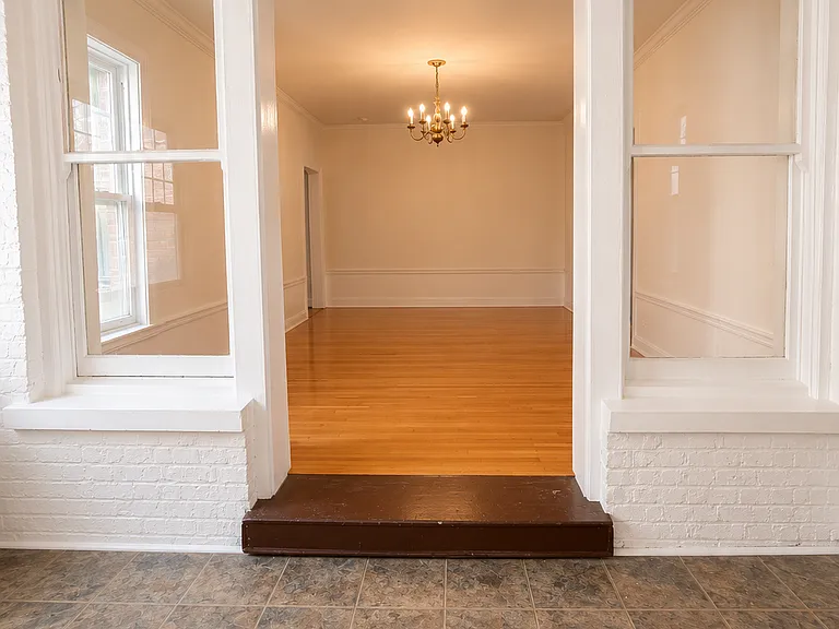 Flex room leading into formal dining room