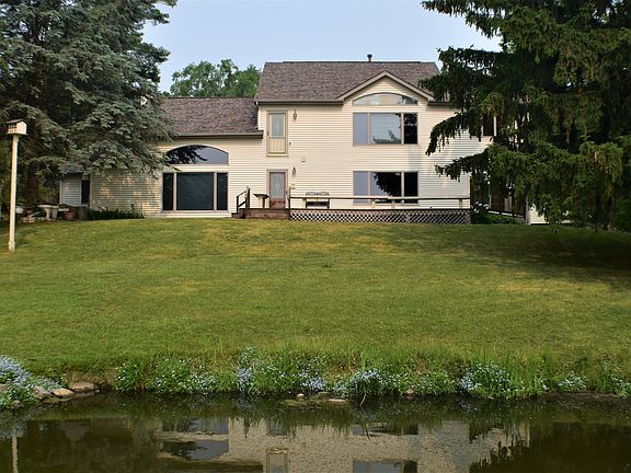 Lakeside view of home