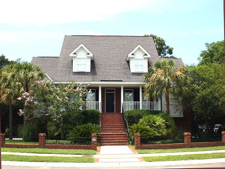 Traditional home overlooking Lake Frances