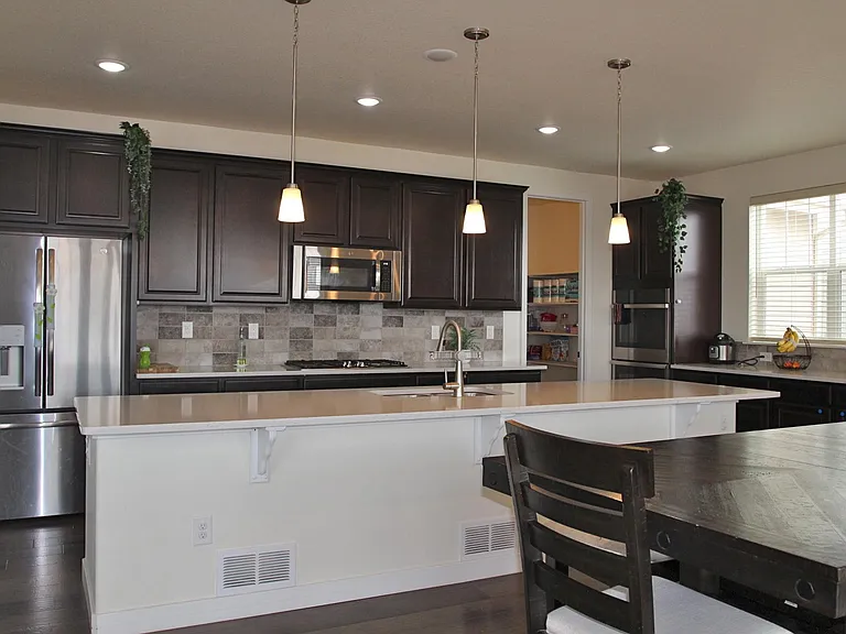 Gourmet kitchen with large island
