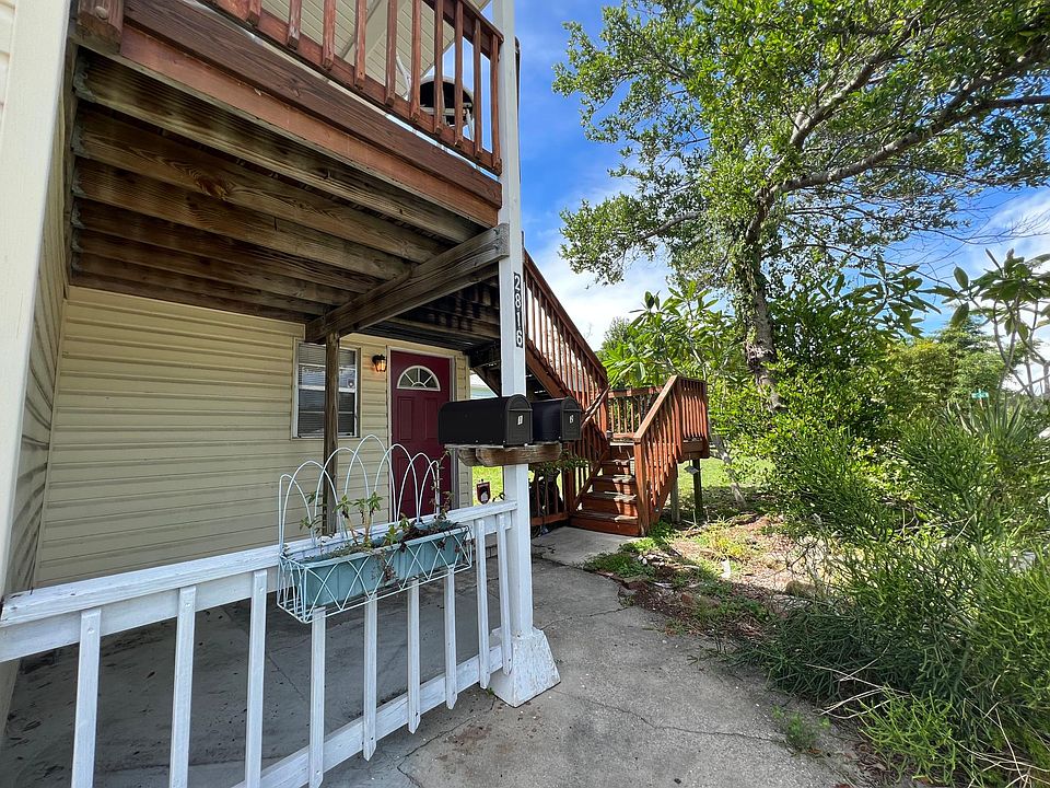 Outdoor garden and covered porch