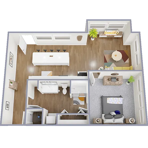 Floor plan Leather Canape'