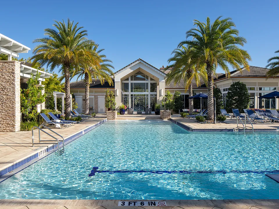 Soak up the sunshine by the sparkling pool.