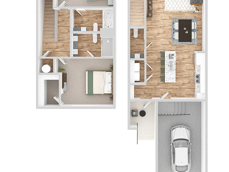 TH2B floor plan 4000 Margaret