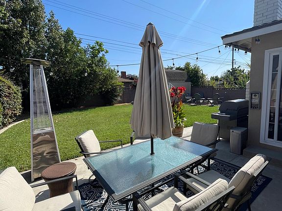 Full view of back yard