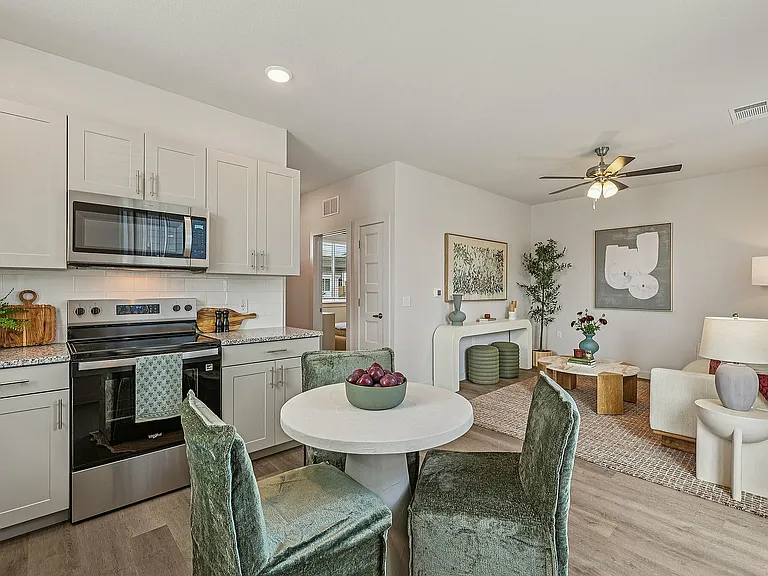 YardHomes Trailside Unit 701 Living Room & Kitchen
