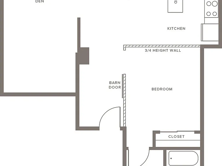 A05.1 - One Bedroom with Den A05.1 - One Bedroom with Den
