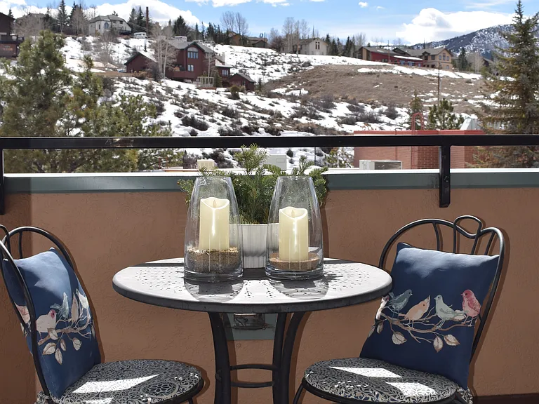 Private Balcony with chairs