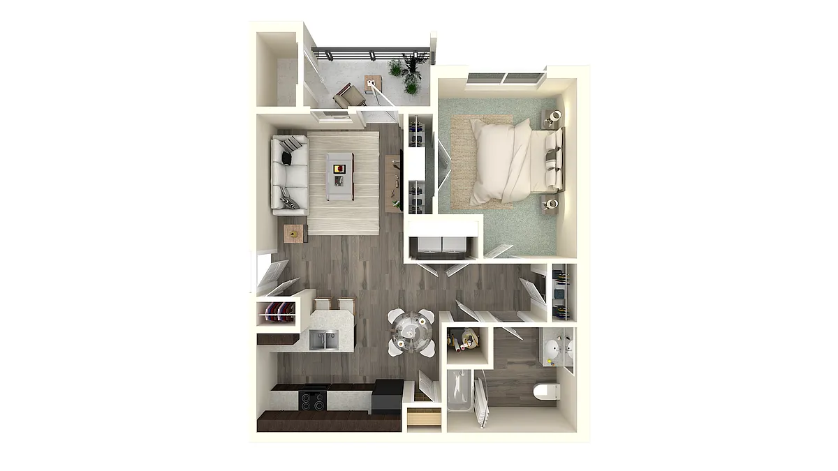 Floor plan 1 X 1
