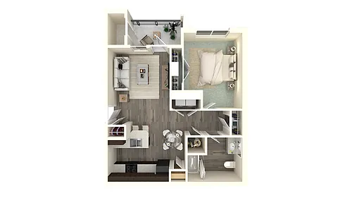 Floor plan 1 X 1