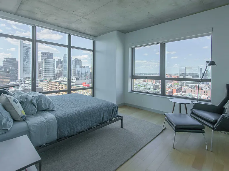 Corner Bedroom with Hard Surface Flooring